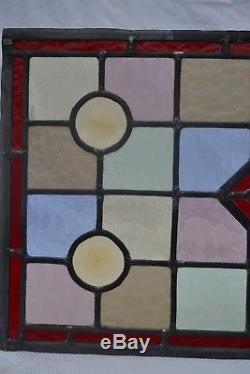 1 British leaded light stained glass window panel R761a. WORLDWIDE DELIVERY