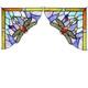 1 Pair Dragonfly Stained Glass Panels Door Window Corner Tiffany Glass Materi
