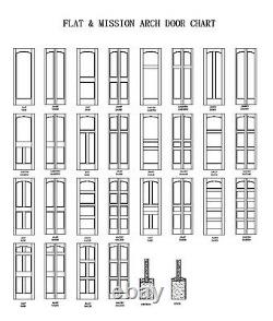1 Panel Primed Flat Mission Shaker Stile & Rail Solid Core Wood Doors Prehung