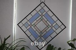 100 % beveles Stained Glass Panel 16 1/2 16 1/2HMD