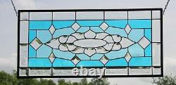 $100off SALE Stained Glass Window Panel 30 3/4x14 3/4