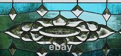 $100off SALE Stained Glass Window Panel 30 3/4x14 3/4