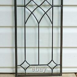 11 x 33 Stunning Handcrafted stained glass Clear Beveled window panel