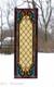 12.25 x 36 Tiffany Style stained glass window panel Jeweled glass panel, HF44