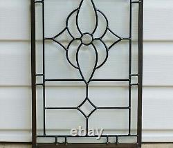 12 x 24 Stunning Handcrafted stained glass Clear Beveled window panel