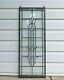 12 x 32 Stunning Handcrafted stained glass Clear Beveled window panel