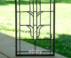 12 x 32 Stunning Handcrafted stained glass Clear Beveled window panel