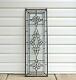 12 x 36 Stunning Handcrafted stained glass Clear Beveled window panel