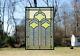 16 x 24 Handcrafted Ginkgo style stained glass window panel