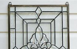 16 x 24 Stunning Handcrafted stained glass Clear Beveled window panel