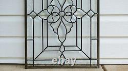 16 x 24 Stunning Handcrafted stained glass Clear Beveled window panel