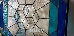 18.5 18.5 Beveled Stained Glass Window Panel -HMD