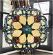 18 Rosalie Tiffany Style Stained Glass Window Panel