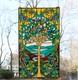 19.75 x 33.75 Large Handcrafted stained glass window panel Tree of Life HF245