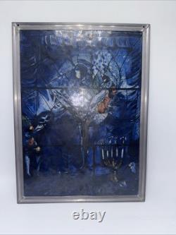 1970's Marc Chagall Stained Glass Panel America Windows Art Institute Of Chicago