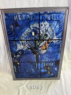 1970's Marc Chagall Stained Glass Panel America Windows Art Institute Of Chicago