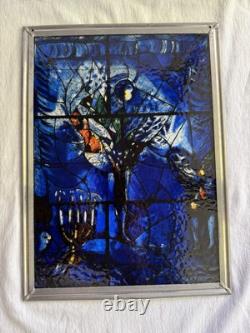 1970's Marc Chagall Stained Glass Panel America Windows Art Institute Of Chicago