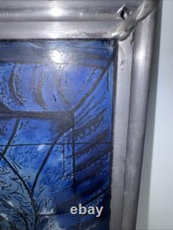 1970's Marc Chagall Stained Glass Panel America Windows Art Institute Of Chicago