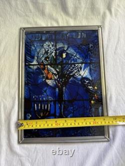 1970's Marc Chagall Stained Glass Panel America Windows Art Institute Of Chicago