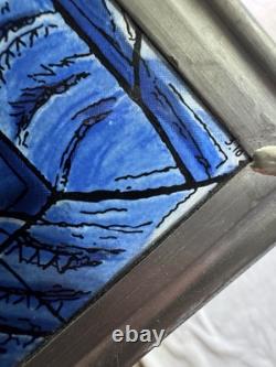 1970's Marc Chagall Stained Glass Panel America Windows Art Institute Of Chicago