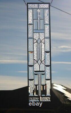 2 Avail- Stained Glass Window Panel-Sidelight/Transom? 36 1/2 X 8 1/2 HMD-US