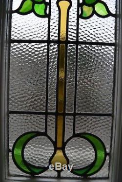 2 English leaded light stained glass window panels. R822. DELIVERY