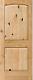 2 Panel Arch Top Knotty Alder Raised Solid Core Interior Wood 6'8 Doors Slabs