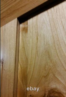 2 Panel Flat Shaker Knotty Alder Stain Grade Solid Core Interior Wood Door Doors