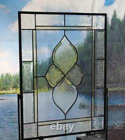 2 Panels Available -Beveled Stained Glass Window Panel, 20 1/2 X 15 1/2
