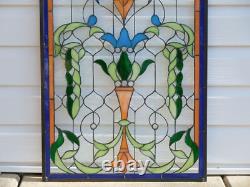 20.25 x 34.25 Stunning Handcrafted stained glass panel