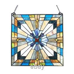 20 Square Panel Stained Glass Window Hanging Panel Suncatcher