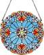 20 Victorian Round Tiffany Style Stained Glass Window Panel Suncatcher