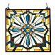20 x 20 Tiffany Style Stained Glass Window Panel Arts & Crafts Mission