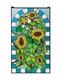 20 x 33.75 Tiffany Style stained glass window panel Sunflower HF044207