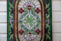 20 x 34.25 Stunning Handcrafted stained glass panel