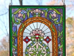 20 x 34.25 Stunning Handcrafted stained glass panel