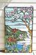 20 x 34 Large Handcrafted stained glass Jeweled window panel Cherry Blossom