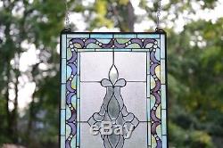 20 x 34 Large Tiffany Style stained glass Beveled window panel