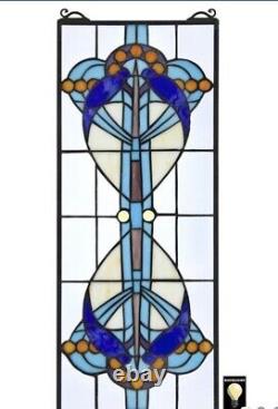 22 Modern Geometrics of Simplicity Tiffany style Stained glass Window Panel