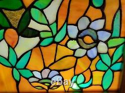 23 x 36 1/2 Large Handcrafted stained glass window panel TREE OF LIFE