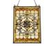 24.6 Antique Style Tiffany Style Stained Glass Window Panel Victorian
