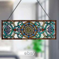 24 Stained glass Victorian Garden Tiffany style Window Panel Suncatcher