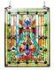 24 Tiffany-Style Victorian Design Stained Glass Hanging Window Panel Suncatcher