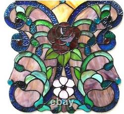 24 Tiffany-glass Victorian Window Panel