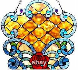 24 Tiffany-glass Victorian Window Panel