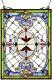24 x 18 Stained Glass Tiffany Style Victorian Exclusive Window Panel