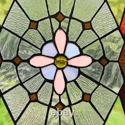 25 Antique Style Stained Glass Window Hanging Panel Suncatcher