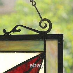 25 Antique Style Stained Glass Window Hanging Panel Suncatcher