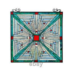 25 Crossroads Mission Tiffany Style Stained Glass Window Panel