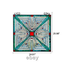 25 Crossroads Mission Tiffany Style Stained Glass Window Panel